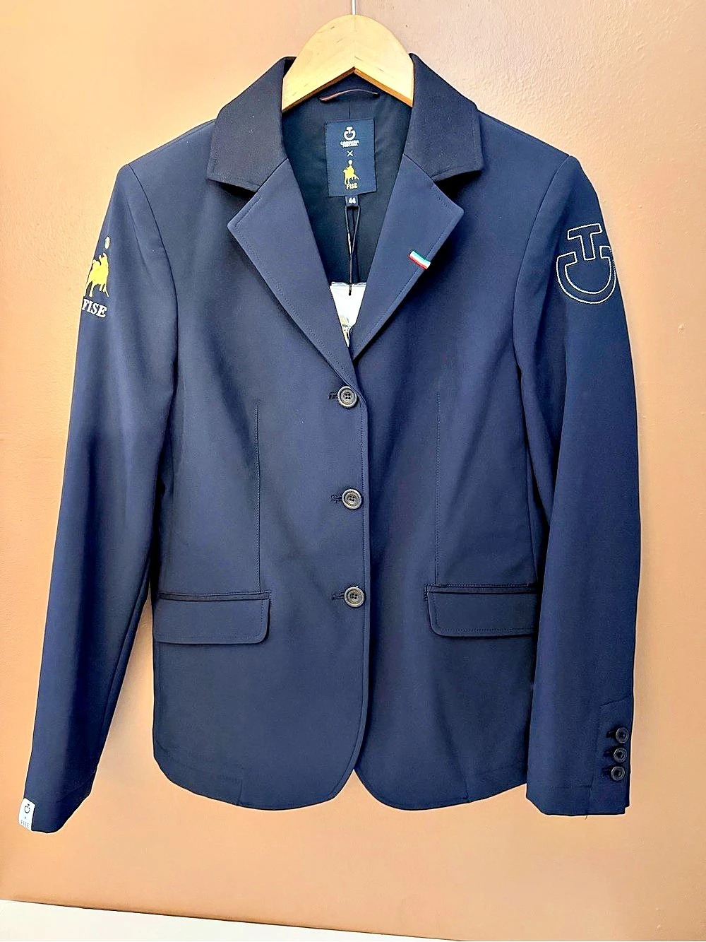 Cavalleria Toscana women’s jacket ITALY Softshell Fise Blue Size 44
